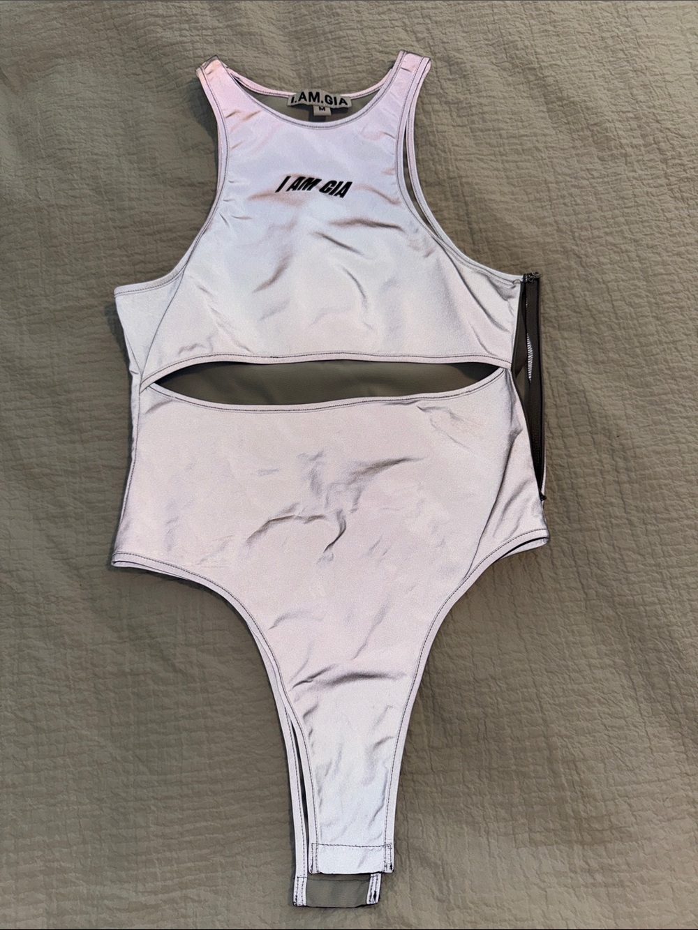 I.AM.GIA Pale Lilac Cutout Racerback Bodysuit
